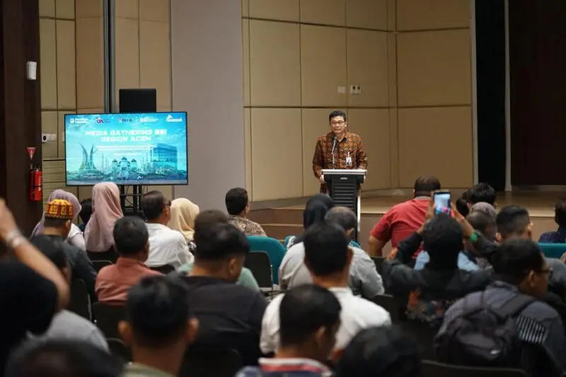BSI Regional Aceh menggelar media gathering bersama OJK dan insan pers membahas peran perbankan syariah bagi ekonomi Aceh. (Foto:Dok/BSI Aceh)