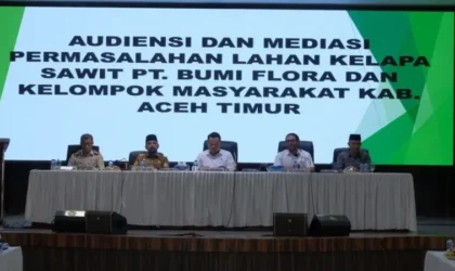 Audiensi Sengketa bumi flora