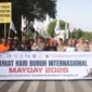 Aksi buruh dan Pengamanan polisi pada peringatan Mau Day di Banda Aceh. (Foto:Dok/Ist)
