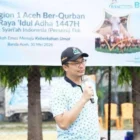 Regional CEO BSI Aceh, Imsak Ramadhan saat penyaluran kurban. (Foto:Dok/BSI)