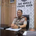 Kabid Humas Polda Aceh, Joko Krisdiyanto, menyampaikan klarifikasi terkait kasus dugaan korupsi beasiswa tahun 2017. (Foto:Dok/Polda Aceh)