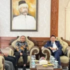 Audiensi Ditjenpas Aceh bersama Otto Hasibuan di Bandara SIM. (Foto:Dok/Ditjenpas Aceh)