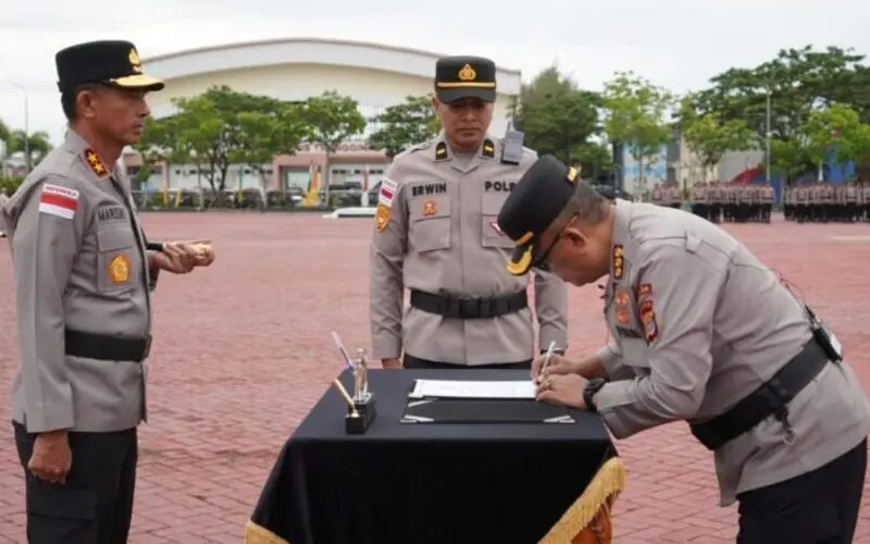 Upacara penyerahan jabatan Karorena Polda Aceh tahun 2026. (Foto:Dok/Polda Aceh).