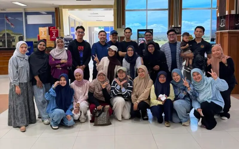Para Peserta kaderisasi Kepemimpinan Nasional, TSLB Angkatan IX berangkat dari Bandara SIM Aceh menuju Brebes, Jawa Tengah. (Foto:Dok/TSLB)