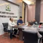 Rapat koordinasi Ditjenpas Aceh dengan Forkopimda dan Pemerintah Kabupaten Aceh Tamiang. (Foto:Dok/Ditjenpas Aceh)