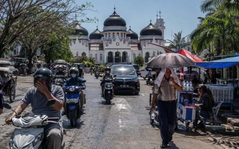 Masyarakat Aceh menghadapi cuaca panas ekstrem. El Niño memicu musim kemarau lebih kering di Aceh. (Foto:Dok/Media)