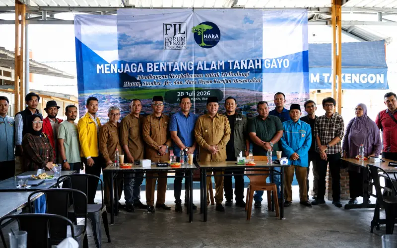 Forum Jurnalis Lingkungan dan HAkA gelar dialog multipihak membahas perlindungan bentang alam Tanah Gayo di Takengon. (Foto:Dok/FJL)