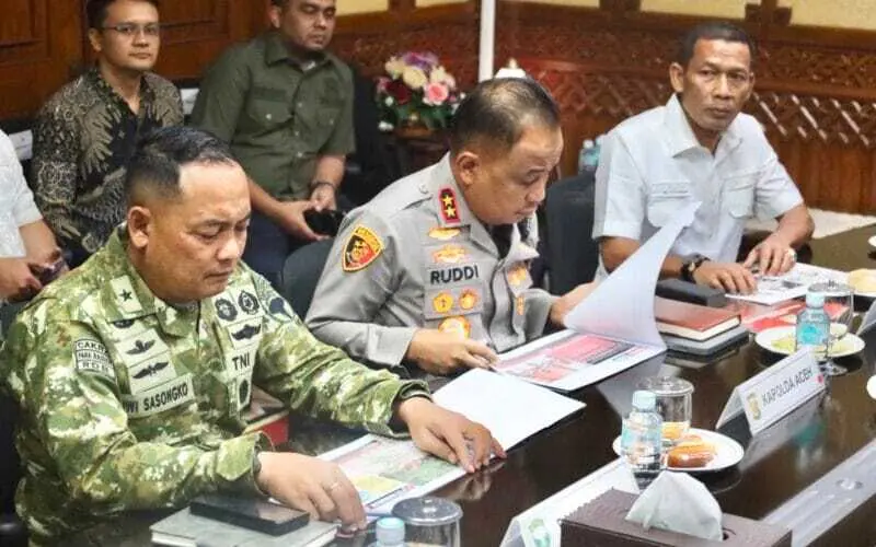 Kapolda Aceh hadiri Rapat Forkopimda Aceh. (Foto:Dok)