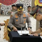 Upacara sertijab pejabat utama Polda Aceh di Mapolda Aceh. (Foto:Dok/Polda Aceh)