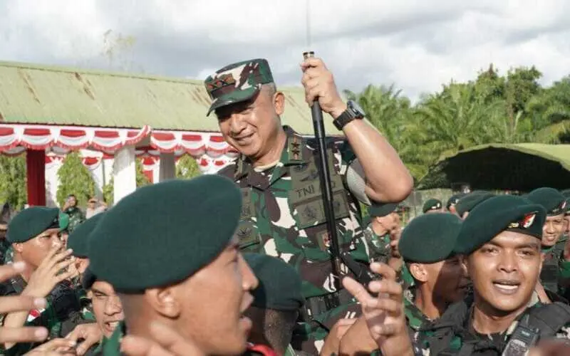 Kunjungan Pangdam IM ke Yonif 115 Macan Leuser di Aceh Selatan. (Foto:Dok/KODAM IM)