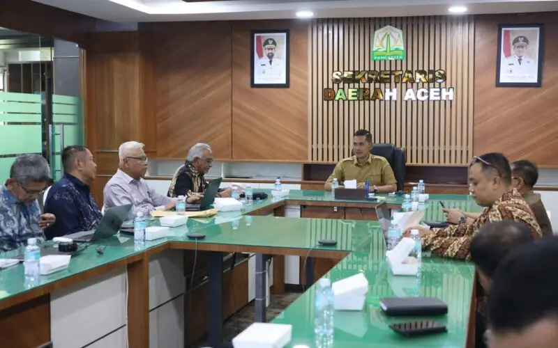 Pertemuan Pemerintah Aceh dengan PT Indoasia Oiltank Terminal. (Foto:Dok/Adpim)