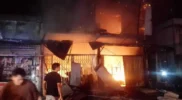 Kebakaran ruko di lamdingin