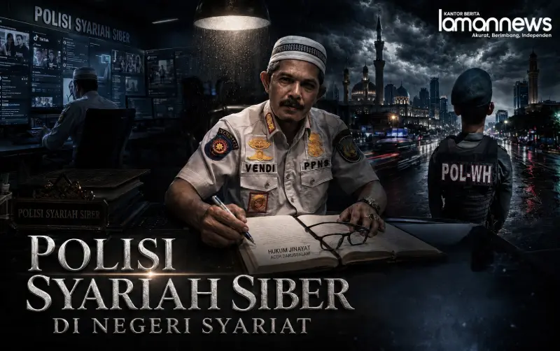 Polisi Syariah Siber di negeri syariat.