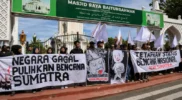 Aksi Koalisi Sipil bencana aceh-sumatera