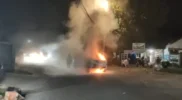 Fortuner terbakar