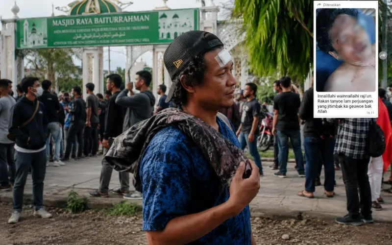 Foto terbaru pria yang sebelumnya disebut meninggal dalam kericuhan. (Foto:Dok/LamanNews)