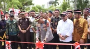 Peresmian jembatan merah putih