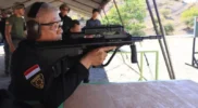 Latihan menembak PJU Polda aceh