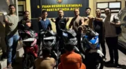 Tersangka curanmor di amankan polisi