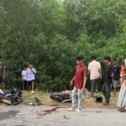 Diduga melakukan uji kecepatan atau top speed, dua pelajar bertabrakan di kawasan Jalan TPI Lampulo, Banda Aceh. (Foto:Dok/Ist)