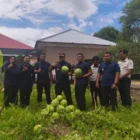 Program ketahanan pangan Lapas Banda Aceh berhasil memanen 34 semangka seberat 121 kilogram. (Foto:Dok/Lapas Banda Aceh)