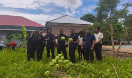 Penen 34 semangka di lapas
