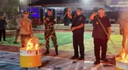 Pemusnahan barang bukti terlarang di lapas.