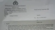 Surat pemanggilan terhadap yulindawati