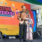 Sekretaris Dinas Perpustakaan Aceh Dr Zulkifli membuka Festival Literasi Aceh Tengah. (Foto:Dok/Dispersip Aceh)