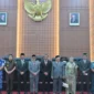 Jajaran Pemerintah Aceh menghadiri rapat paripurna pengangkatan anggota DPRA. (Foto:Dok/Adpim)