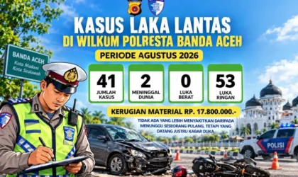 Data kecelakaan lalu lintas di wilayah hukum Polresta Banda Aceh