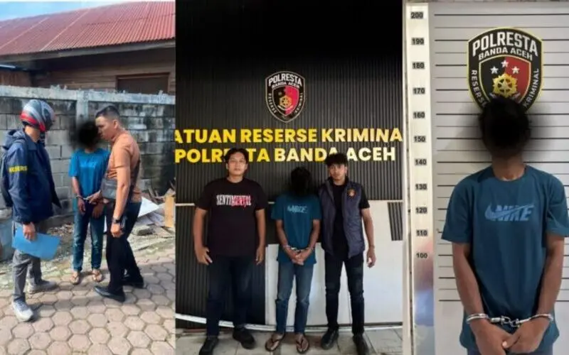 Unit PPA Polresta Banda Aceh menangkap NUR (49), pria pelaku KDRT di Kecamatan Baiturrahman Banda Aceh. (Foto:Dok/Polresta Banda Aceh)
