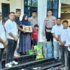 Solidaritas Rekan Seangkatan, BSG ZLS STS, santuni keluarga Aipda Jonni Rahmad.(Foto:Dok/ist)